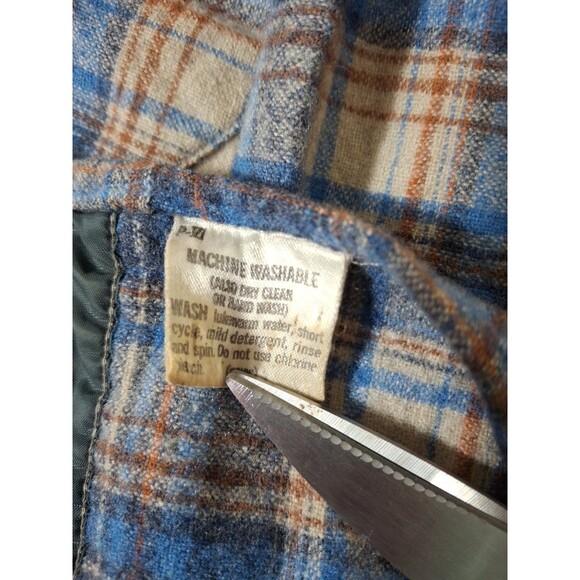 Pendleton High Grade Western Wear Shirt Women's XL Wool Pearl Snap Vintage 70s - Picture 5 of 9